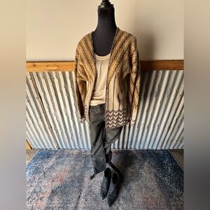 Mystree Chevron Cropped Cardigan